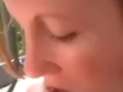 Sensual orall-service from my redhead woman i