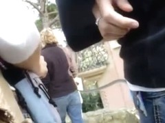Voyeur catches hot sexy women in jeans outside on the street