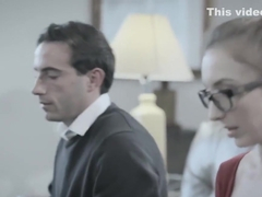 Shy teen wants to get choked during sex with a stranger