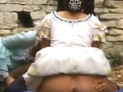 Vintagy outdoors threesome