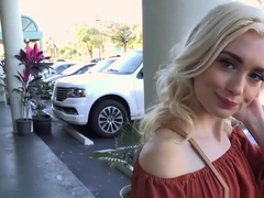Blonde Braceface Fucks Outdoors
