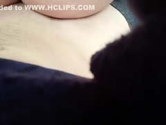 He cums inside of her in public in the woods