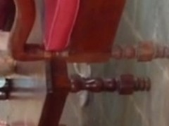 Girl masturbating gets spied