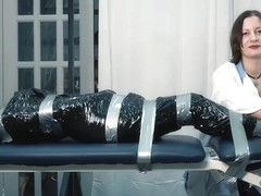 Wrapped Feet and Belly Tickled