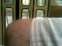 Taking out my dick in public bus