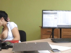 LOAN4K. Agent offers Alex Black sex to get her loan and she agrees