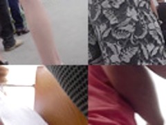 Hot candid upskirt vid show amazing skinny bum