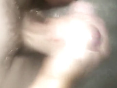 Jerking off in the shower