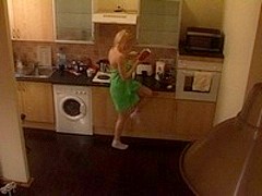 Amateur Homemade video in the kitchen