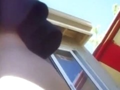 Irresistible bottom caught on an upskirt video