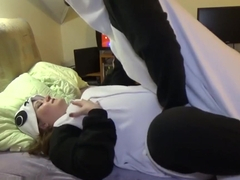 Two cute chubby pandas