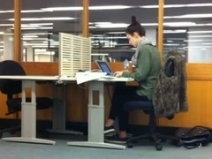 Masturbating in the public office